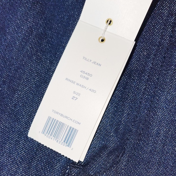 Tory Burch TILLY WIDE LEG JEAN RISE WASH 27 - Picture 8 of 8